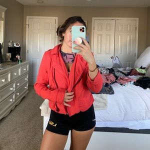 Orangey Red Jacket from Free People